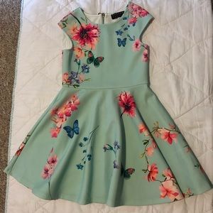 Girls size 8 teal dress